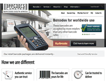 Tablet Screenshot of barcode1.co.za